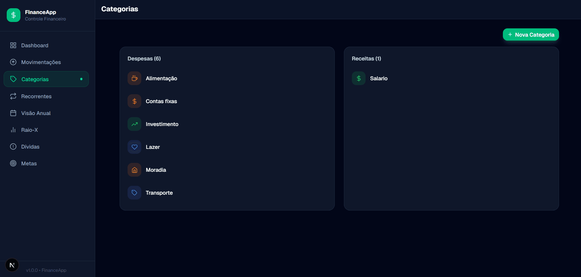 FinFlow — Plataforma de Gestão Financeira Pessoal — imagem 3